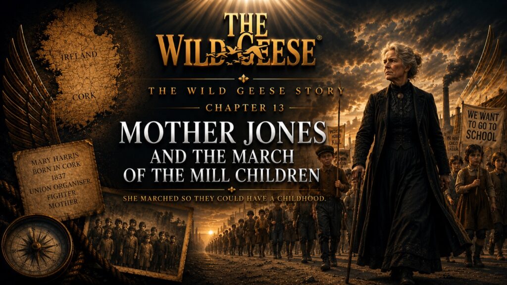 The Wild Geese Story, Chapter 13: Mother Jones and the March of the Mill Children — She Marched So They Could Have a Childhood.
