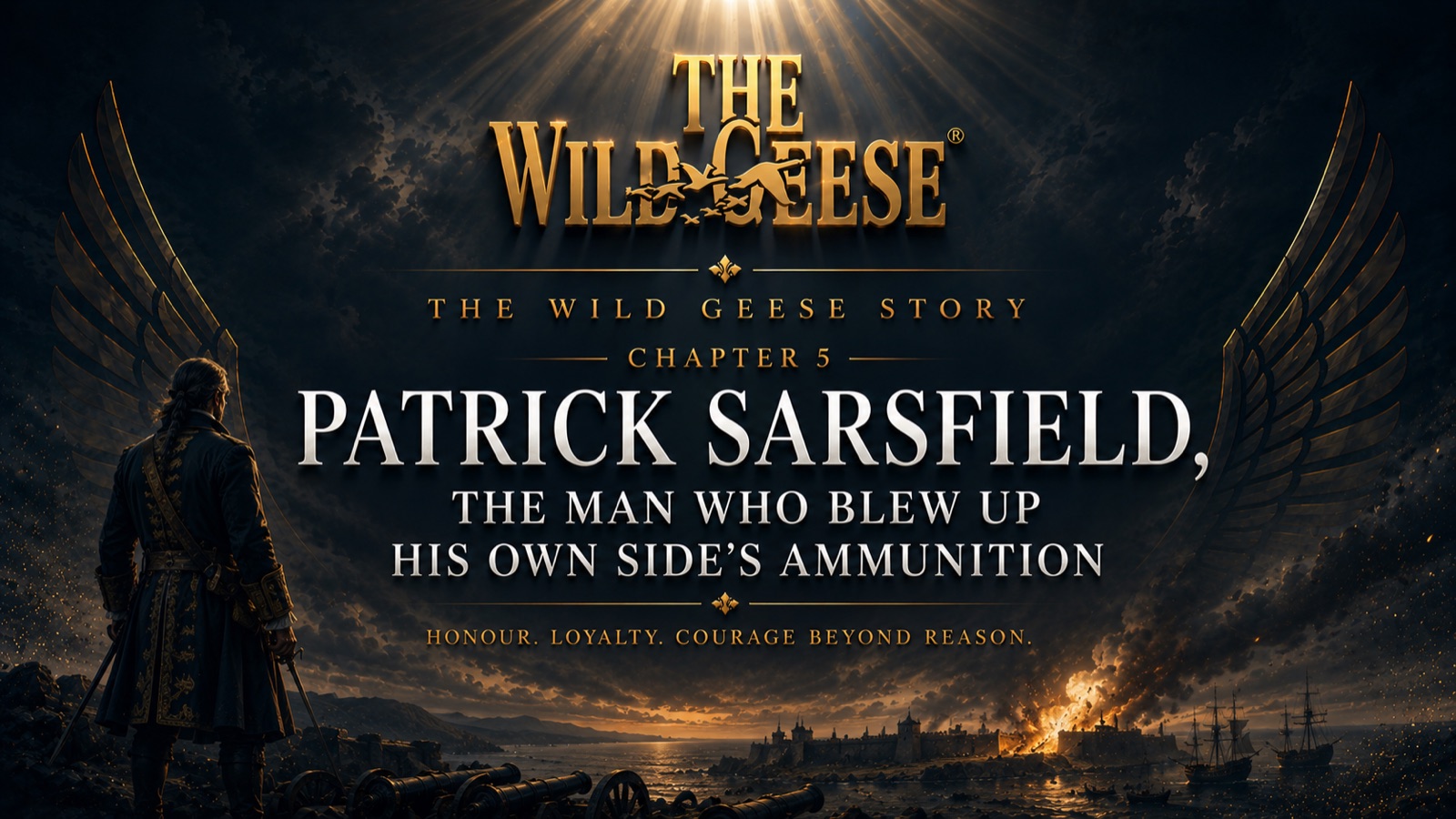 The Wild Geese Story, Chapter 5: Patrick Sarsfield — Honour. Loyalty. Courage Beyond Reason.