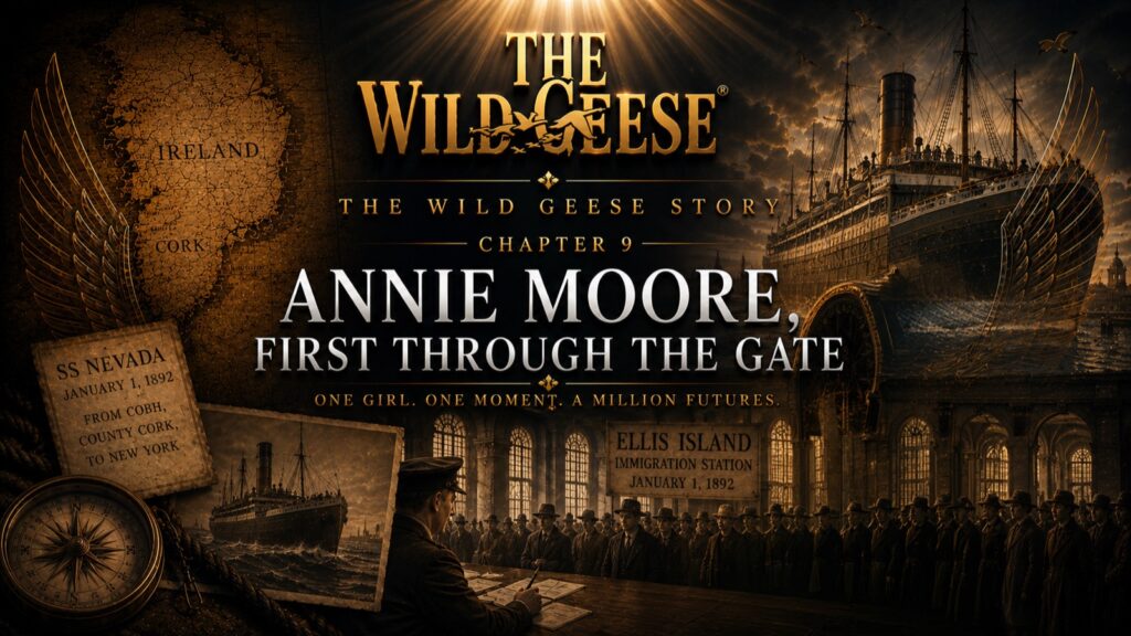 The Wild Geese Story, Chapter 9: Annie Moore, First Through the Gate — One Girl. One Moment. A Million Futures.