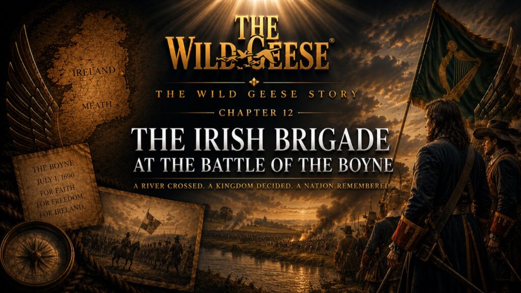 The Wild Geese Story, Chapter 12: The Irish Brigade at the Battle of the Boyne — A River Crossed. A Kingdom Decided. A Nation Remembered.